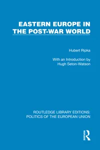 Eastern Europe in the Post-War World_cover