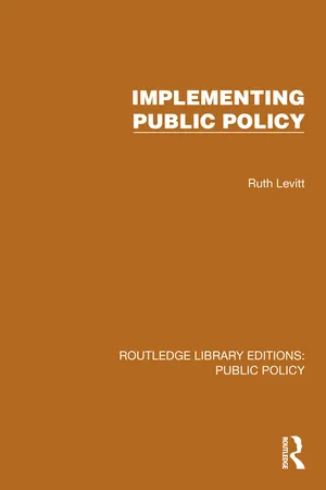 Implementing Public Policy