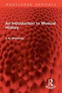 An Introduction to Musical History_cover