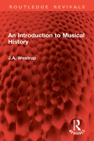 An Introduction to Musical History