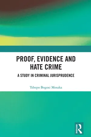 Proof, Evidence and Hate Crime