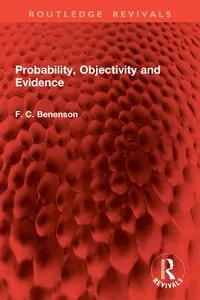 Probability, Objectivity and Evidence_cover