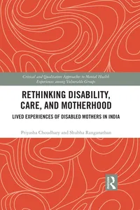 Rethinking Disability, Care, and Motherhood_cover
