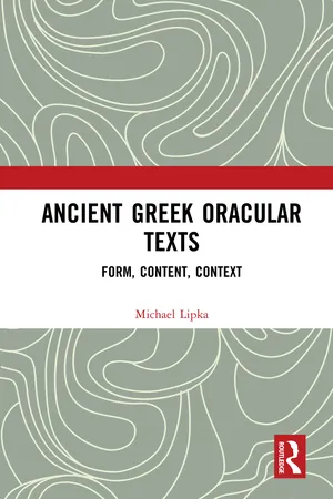 Ancient Greek Oracular Texts