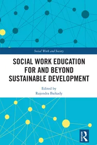 Social Work Education for and Beyond Sustainable Development_cover