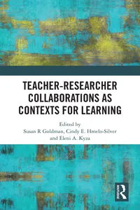 Teacher-Researcher Collaborations as Contexts for Learning_cover