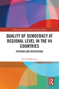 Quality of Democracy at Regional Level in the V4 Countries_cover