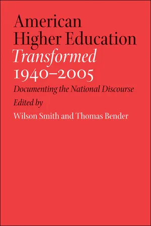 American Higher Education Transformed, 1940–2005