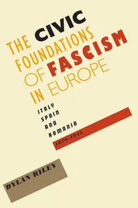 The Civic Foundations of Fascism in Europe_cover