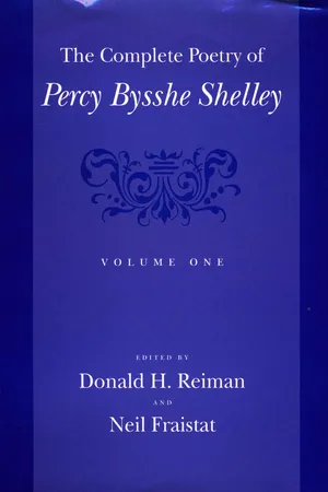 The Complete Poetry of Percy Bysshe Shelley