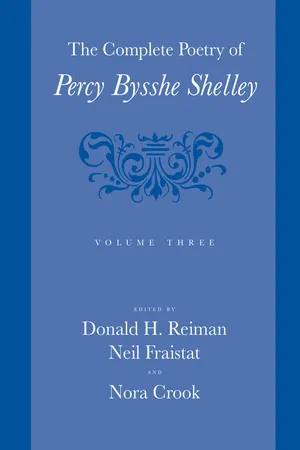 The Complete Poetry of Percy Bysshe Shelley
