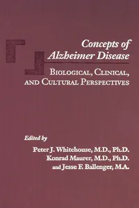 Concepts of Alzheimer Disease_cover
