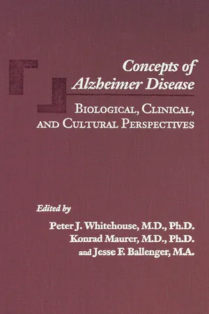 Concepts of Alzheimer Disease