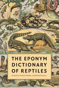 The Eponym Dictionary of Reptiles_cover