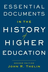 Essential Documents in the History of American Higher Education_cover