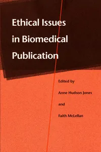 Ethical Issues in Biomedical Publication_cover