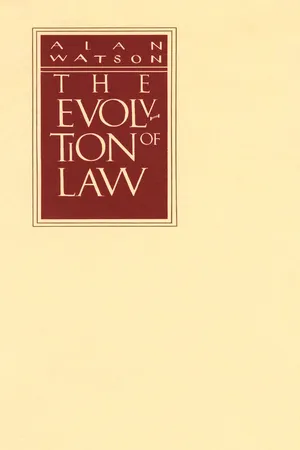 The Evolution of Western Private Law