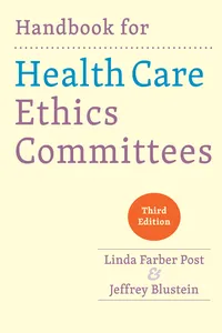 Handbook for Health Care Ethics Committees_cover