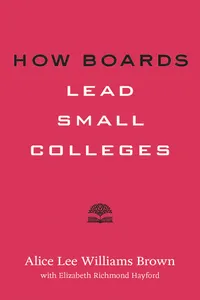 How Boards Lead Small Colleges_cover