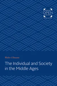 The Individual and Society in the Middle Ages_cover