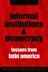 Informal Institutions and Democracy_cover