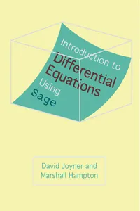 Introduction to Differential Equations Using Sage_cover