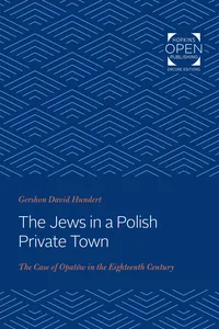 The Jews in a Polish Private Town_cover