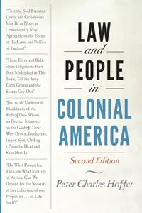 Law and People in Colonial America_cover