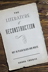 The Literature of Reconstruction_cover