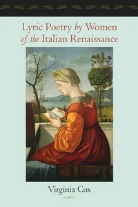 Lyric Poetry by Women of the Italian Renaissance_cover