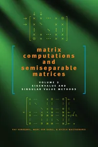 Matrix Computations and Semiseparable Matrices_cover