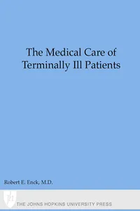 The Medical Care of Terminally Ill Patients_cover
