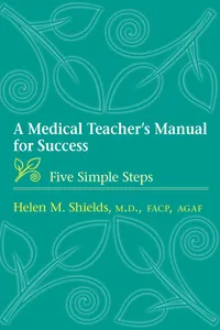 A Medical Teacher's Manual for Success_cover