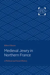 Medieval Jewry in Northern France_cover