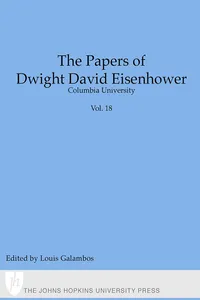 The Papers of Dwight David Eisenhower_cover