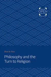 Philosophy and the Turn to Religion_cover