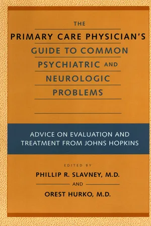 The Primary Care Physician's Guide to Common Psychiatric and Neurologic Problems