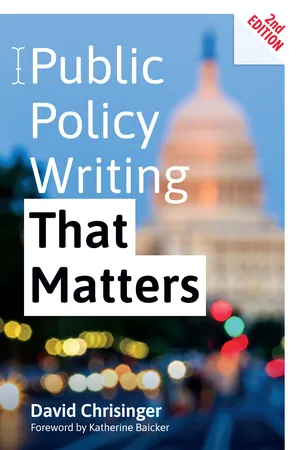 Public Policy Writing That Matters