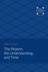 The Reason, the Understanding, and Time_cover