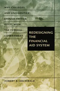 Redesigning the Financial Aid System_cover