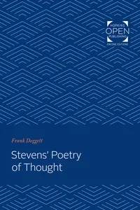 Stevens' Poetry of Thought_cover