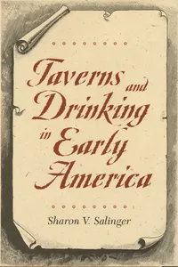 Taverns and Drinking in Early America_cover