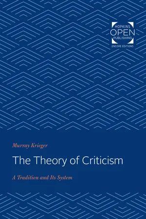 The Theory of Criticism