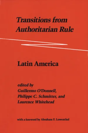 Transitions from Authoritarian Rule