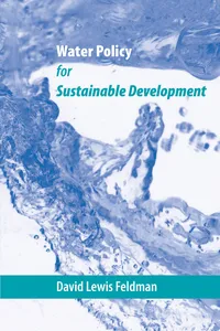 Water Policy for Sustainable Development_cover