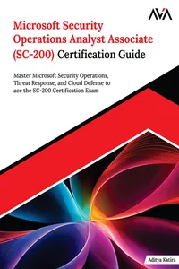 Microsoft Security Operations Analyst Associate Certification Guide_cover