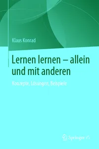 Lernen lernen – allein und mit anderen_cover