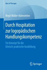 Durch Hospitation zur logopädischen Handlungskompetenz_cover