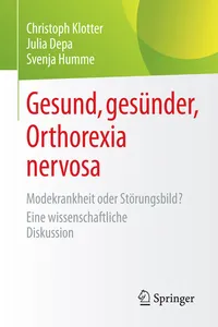 Gesund, gesünder, Orthorexia nervosa_cover