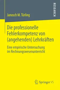 Die professionelle Fehlerkompetenz von Lehrkräften_cover